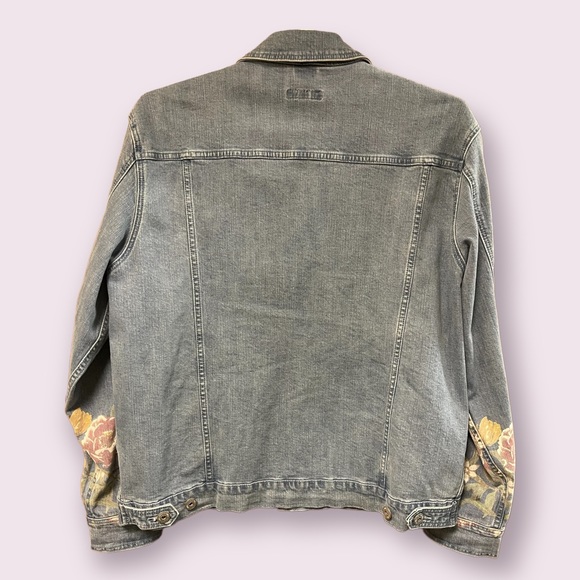INC International Concepts Women’s Floral Printed Denim Jacket Size XL - Picture 3 of 3